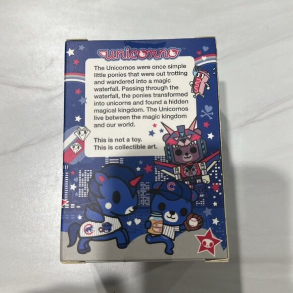 NWT Tokidoki Unicorno MLB Chicago Cubs C2E2 Exclusive Box 2021 Baseball Size - Picture 4 of 5